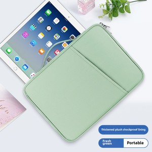 Stock 11 pouces étudiant sac de rangement en cuir matériel support casque <span class=keywords><strong>banque</strong></span> d'alimentation compatible pour IPad 10.8 pouces étui pour tablette - Product Image 6
