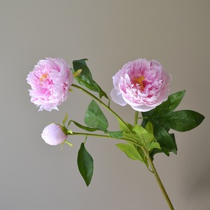 Faux 3-Đầu Hoa Mẫu Đơn Nhà Máy Bất Cảm Ứng Nhân Tạo Hoa Cho Giáng Sinh Của Mẹ Ngày Được Sản Xuất Để Trông Giống Như Thật - Product Image 5