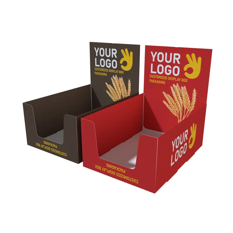 Özel Logo teşhiri ambalaj kutusu gıda kahve şeker ekran kutusu nakliye mağaza için posta gönderim kutusu