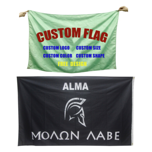 2026 Latest Flag 3x5Ft Double Sided High Quality Fabric 2 Grommets Custom Flag with Logo Custom Print - Product Image 1