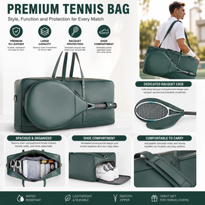 Bestseller Canvas Outdoor Pickleball-Tasche Große Kapazität Multi-Sporttasche Langlebiger Maßgefertigter Padel-Schläger-Rucksack mit Schuhfach - Product Image 2