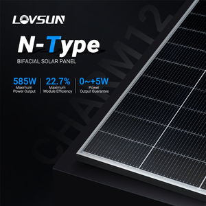 570-590W N-Typ TOPCon Solarmodul Höhere Effizienz Geringere Abfallung Monokristallines Modul für Kraftwerke - Product Image 3