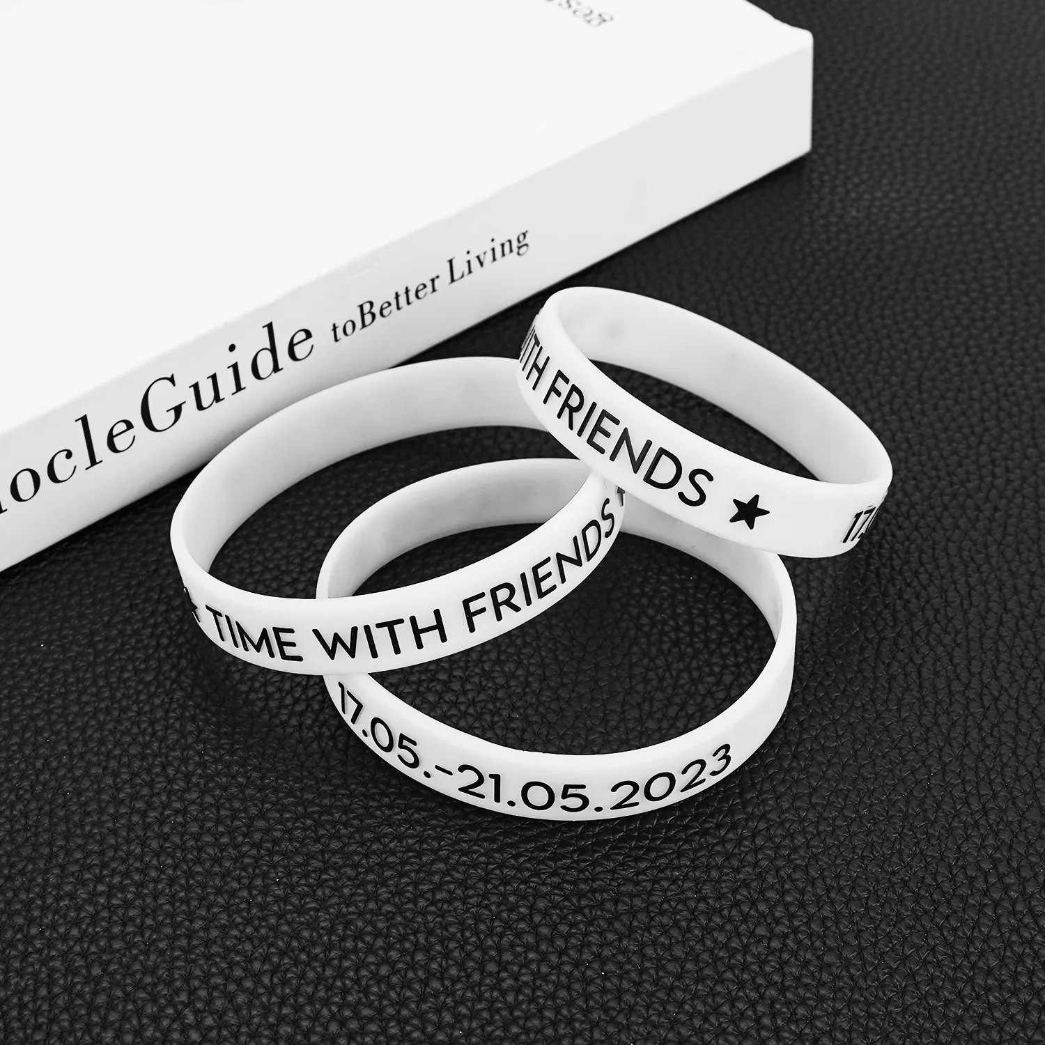 Festival Activities Embossed Printing Environmentally Friendly Silicone Wristbands Customized For Your Rubber Bracelet