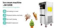 Nouvelle machine à glace molle automatique 220V haute productivité avec lait, en acier inoxydable, trois saveurs, pour usage commercial