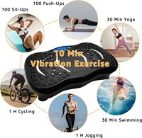 Plateforme vibrante d'exercice pour l'entraînement complet du corps à domicile, avec télécommande, drainage lymphatique, perte de poids, résistance