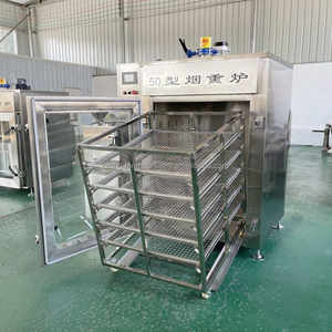 Salchicha Smokehouse Asar Estufa Eléctrica Salchicha Pescado Ahumado Estufa Salmón Ahumado en Frío Máquina - Product Image 4