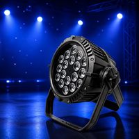 Projecteur LED PAR étanche 18x10W 4-en-1 RGBW DMX512, niveau de protection IP65, pour scène, DJ et discothèque