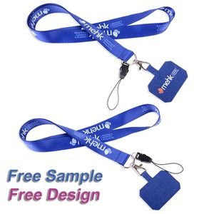 Lanière en polyester personnalisée avec logo par sublimation pour impression numérique, avec porte-carte d'identité et boucle à dégagement rapide - Product Image 2