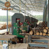 Scie à ruban verticale pour le travail du bois facile à utiliser, idéale pour scierie de billes de bois