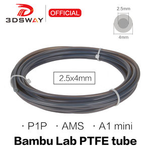 3DSWAY Bambu Lab 1 метр PTFE трубка высокая температура 2,5 мм A1 Мини Высокая чистота и высокая химическая стойкость 1 м 4 м оптовая продажа - Product Image 4