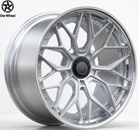 Jantes en aluminium usiné DW, modèle Y-Branch, polies, à déport progressif, pour voitures particulières, OEM/ODM, pour rétrofit/amélioration