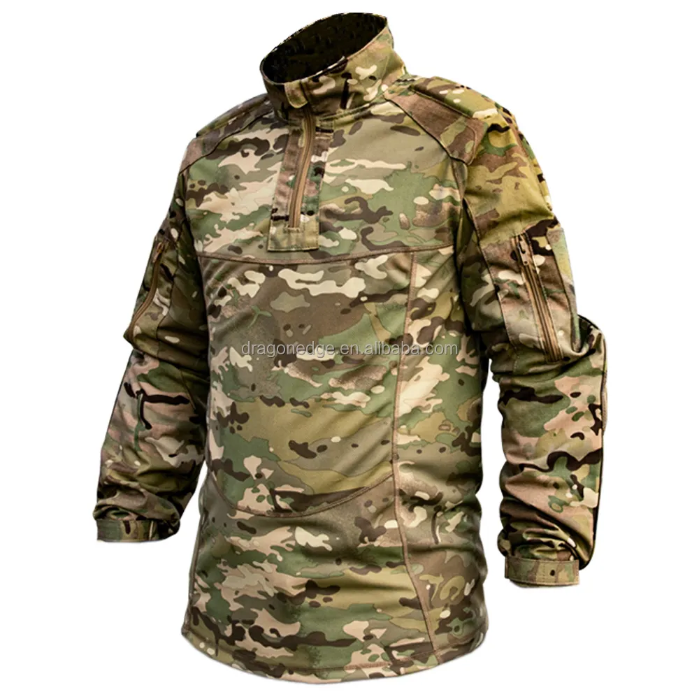 SPARK TAC Rip Stop Frog Tactical Clothes soft Shell Pads tatcical suits Camouflage Combat tactical uniforms,Multicam