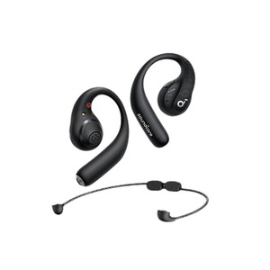 Soundcore AeroFit Pro 2-in-1 In-Ear Bluetooth Headphones Black Dual Transducers IPX4 Water Resistant Sports Earphones - Product Image 1