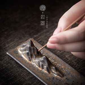 Ceramic Incense Holder Antique Style <b>Hand</b> Made For Tea Ceremony Sandalwood Incense Burner Dehua Origin XL 2201071 - Product Image 2