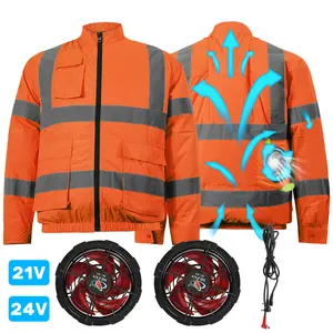 Summer Air Conditioning Cooling High Quality Sun Protection Anti - Splashing Water Fishing Fan Hi-Vis Air Conditioned Jacket