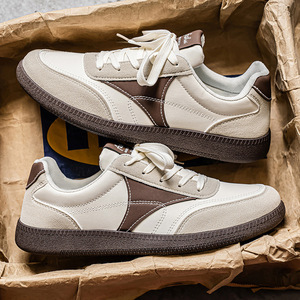 Men's German Training <b>Shoes</b> Autumn Trendy Versatile Low-Top Casual <b>Shoes</b> Non-Slip <b>Soft</b> <b>Sole</b> Sports Sneakers - Product Image 1