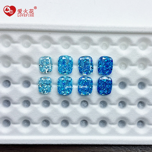 4K excelente corte alargado-Forma de cojín piedra preciosa suelta precio al por mayor L/<span class=keywords><strong>M</strong></span>/D Color azul corte de hielo triturado CZ piedra Zirconia cúbica - Product Image 6
