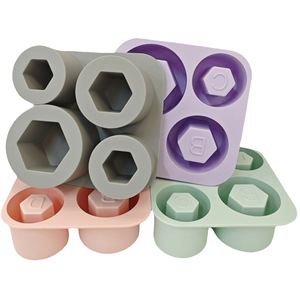 4 Cavity Stanley <b>Large</b>-capacity Tray Food-grade <b>Silicone</b> Cup 20oz 30oz 40oz Tumbler One-piece Ice Cube <b>Mold</b> - Product Image 1