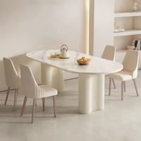 Ensembles de tables à manger de style moderne, en céramique de pierre amovible, en fer, meubles de salle à manger pour la maison, le bureau, utilisation polyvalente