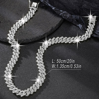 Bracelet à maillons cubain style hip hop avec clous en diamant pour homme en or jaune 10 carats