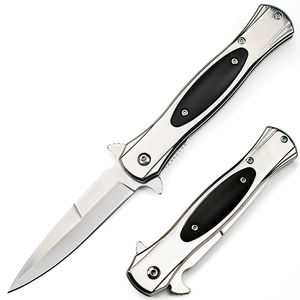 Populaire 440c acier inoxydable couteau à lame pliante Portable survie en plein air auto-défense couteau de poche EDC outil à <span class=keywords><strong>main</strong></span> OEM personnalisé - Product Image 1