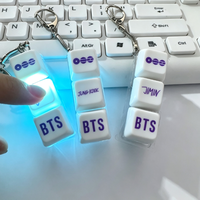 Porte-clés anti-stress clavier ARIRANG des Bangtan Boys, best-seller, avec breloque BT, merchandising J-Hope, violet