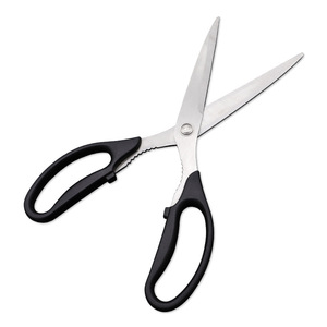 Stainless Steel Kitchen Scissors 8 <b>In</b> Black Blade For Cutting <b>Chicken</b> Steak Barbecue Use - Product Image 3