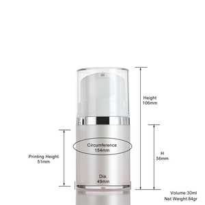 Loción acrílica de doble capa translúcida de 30ml y <span class=keywords><strong>50ml</strong></span> al por mayor con anillo de plata y tapa transparente - Product Image 6