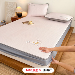 Hongchang Ice <b>Silk</b> Cooling Mat 5A Antibacterial Summer Bedding Set for Adults Children Elderly - Product Image 4