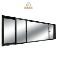 Ventanas de aluminio OEM de diseño moderno a prueba de viento ventana corredera personalizada de vidrio templado doble con mosquitera
