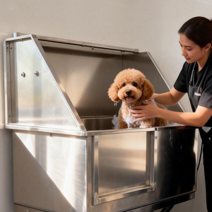 Piscine de bain pour animaux de compagnie en acier inoxydable, bain électrique pour animaux, <span class=keywords><strong>baignoire</strong></span> de toilettage pour le lavage des chiens - Product Image 2
