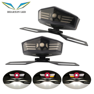 Hearxin Feu de signalisation universel pour <span class=keywords><strong>moto</strong></span> <span class=keywords><strong>LED</strong></span> Feu arrière <span class=keywords><strong>clignotant</strong></span> pour Honda <span class=keywords><strong>Harley</strong></span> 12V Feu stop moteur - Product Image 1