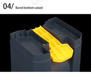 Factory Price <strong>80L</strong> <strong>Large</strong> Capacity Rectangular Waste <strong>Bin</strong> Multi Color Pedal Trash <strong>Bins</strong> - Product Image 5