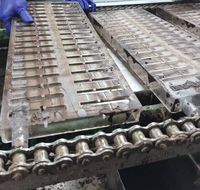 Automatische chocoladevormen was- en droogmachine, tunnelkratwasser hogedruk chocoladevormreiniger met luchtblazer