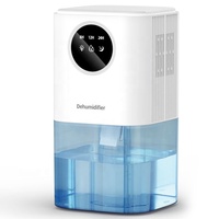 Déshumidificateur réfrigérant haute capacité avec compresseur et écran tactile, 9,9 pintes/24h, résout les problèmes de séchage des vêtements et de l'humidité