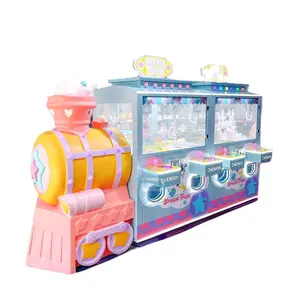 8 Players Coin-Operated Arcade Crane Claw and Small Train Game Machine for Amusement & Shopping Mall from Game Center