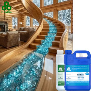 SANKIN Résine époxy transparente et durcisseur pour table de bricolage/revêtement <span class=keywords><strong>Bartop</strong></span> Résine époxy et durcisseur <span class=keywords><strong>Kit</strong></span> de résine époxy - Product Image 1