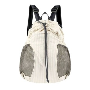 Xskr <b>Drawstring</b> <b>Backpack</b> 20-35L Plaid Mesh Side Pockets Unisex Gym Travel Fitness Bag - Product Image 2
