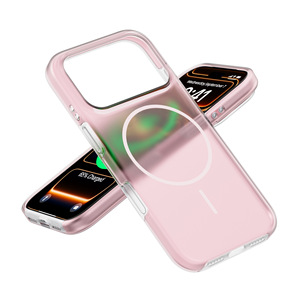 Coque de téléphone magnétique translucide compatible avec bouton IA, finition mate dépolie anti-traces de doigts, protection intégrale pour iPhone 17 16 15 14 Pro Max - Product Image 4