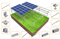 Support solaire au sol personnalisé |   Rayonnage réglable robuste pour panneaux photovoltaïques