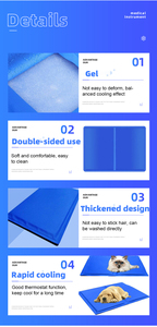 Холодный коврик для домашних животных, горячие и холодные компрессы, снимают стресс и успокаивают собак с охлаждающим эффектом - Product Image 6