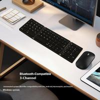 Ensemble clavier et souris sans fil pliables B089, nouveau design, pour ordinateur de bureau, ordinateur portable, usage professionnel, bureau, maison