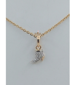 Colgante de Oro Real de 18 Quilates para Mujer, Joyería Fina y Elegante que Resalta la Forma Graciosa y el Acabado Superior, Proveedor Indio - Product Image 1