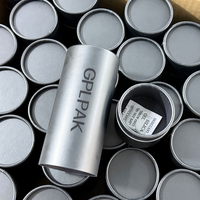 Boîte à tube rond durable en papier artisanal écologique au design personnalisé Emballage cylindrique en carton robuste pour le thé noir ou les aliments