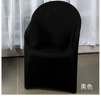 Wholesale White Elastic Spandex Plastic Chair Covers Stretch Seat Covers for Banquet Wedding Dinner Decoration