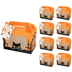 Finestra trasparente felice Halloween Party decoro confezione regalo di Halloween zucca fantasma biscotti <span class=keywords><strong>divertenti</strong></span> scatole bomboniere caramelle - Product Image 2