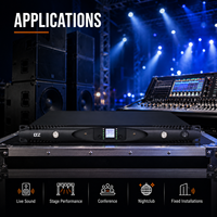 Amplificateur de puissance 2*1600W à double canal de classe D 1U pour système audio commercial OEM/ODM