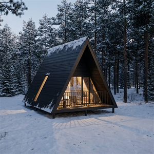 Structure d'investissement modulaire de luxe pour hôtel de villégiature en bord de rivière, projet d'extension commerciale S410, maison en A-frame - Product Image 5