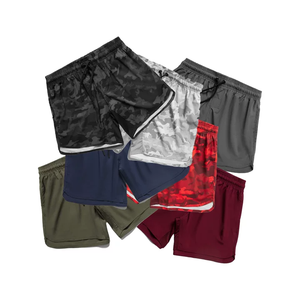 Pantalones Cortos Deportivos de Cintura Media con Logotipo OEM, Compresión, Secado Rápido, para Entrenamiento Atlético, Gimnasio, 100% Poliéster - Product Image 2