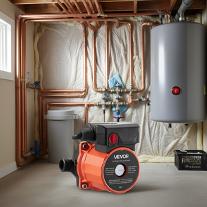 Bomba de recirculación de agua caliente Vevor, 10 GPM, control de 3 velocidades, 0.13 HP, 110-120V, NPT 3/4, para calentador de agua - Product Image 2